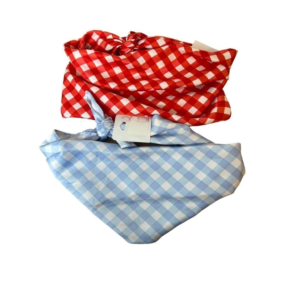Icing Plaid Headband Bandanas New
